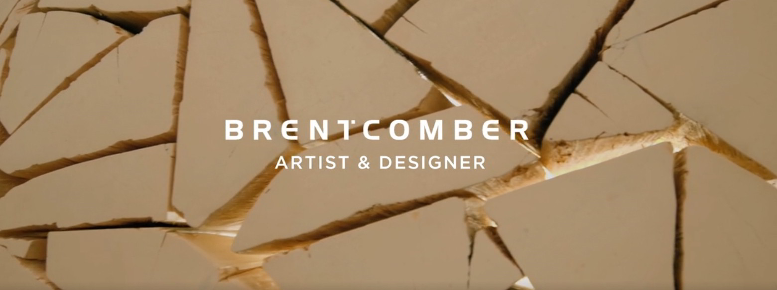 Screen with the text "Brent Comber, Artist & Designer"