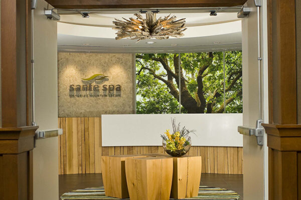 Bud tables at the Sante Spa.
