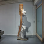The Sentinel sculpture is pictured in the atelier.